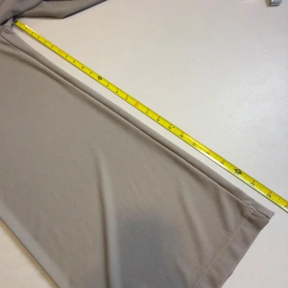 Halara Wide Leg Size M Pleated Trousers High Waist Flowy Dress Pants Taupe Grey - Picture 8 of 11